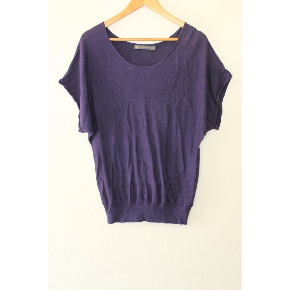 Outback Red Womens Purple Short Sleeve Dolman Top L